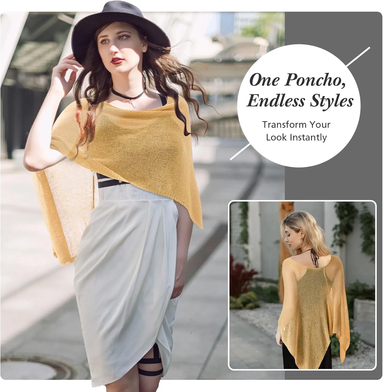 1 Pcs Women Sheer Poncho Shrug Summer Sheer Blouse Top Lightweight Poncho Sheer Bolero for Formal Evening Dress