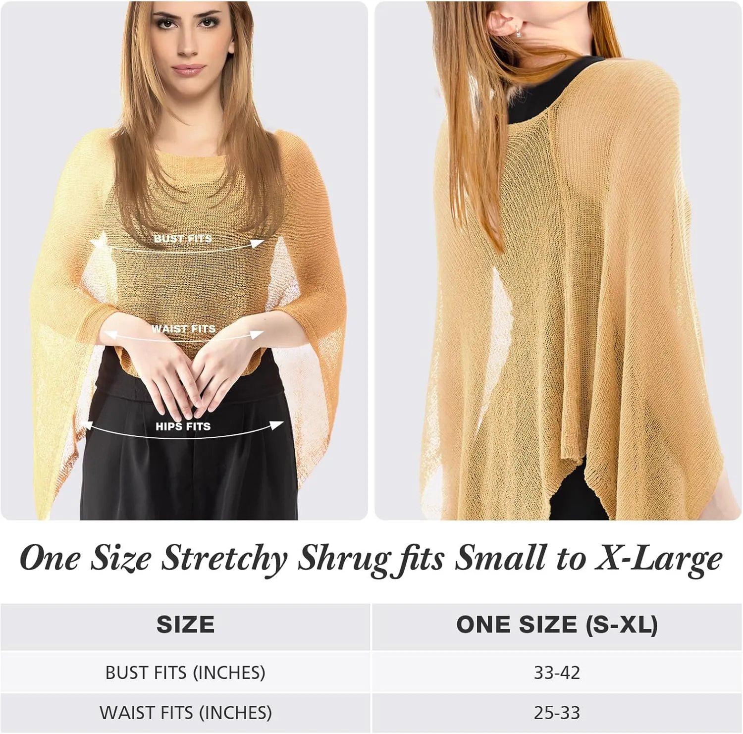 1 Pcs Women Sheer Poncho Shrug Summer Sheer Blouse Top Lightweight Poncho Sheer Bolero for Formal Evening Dress