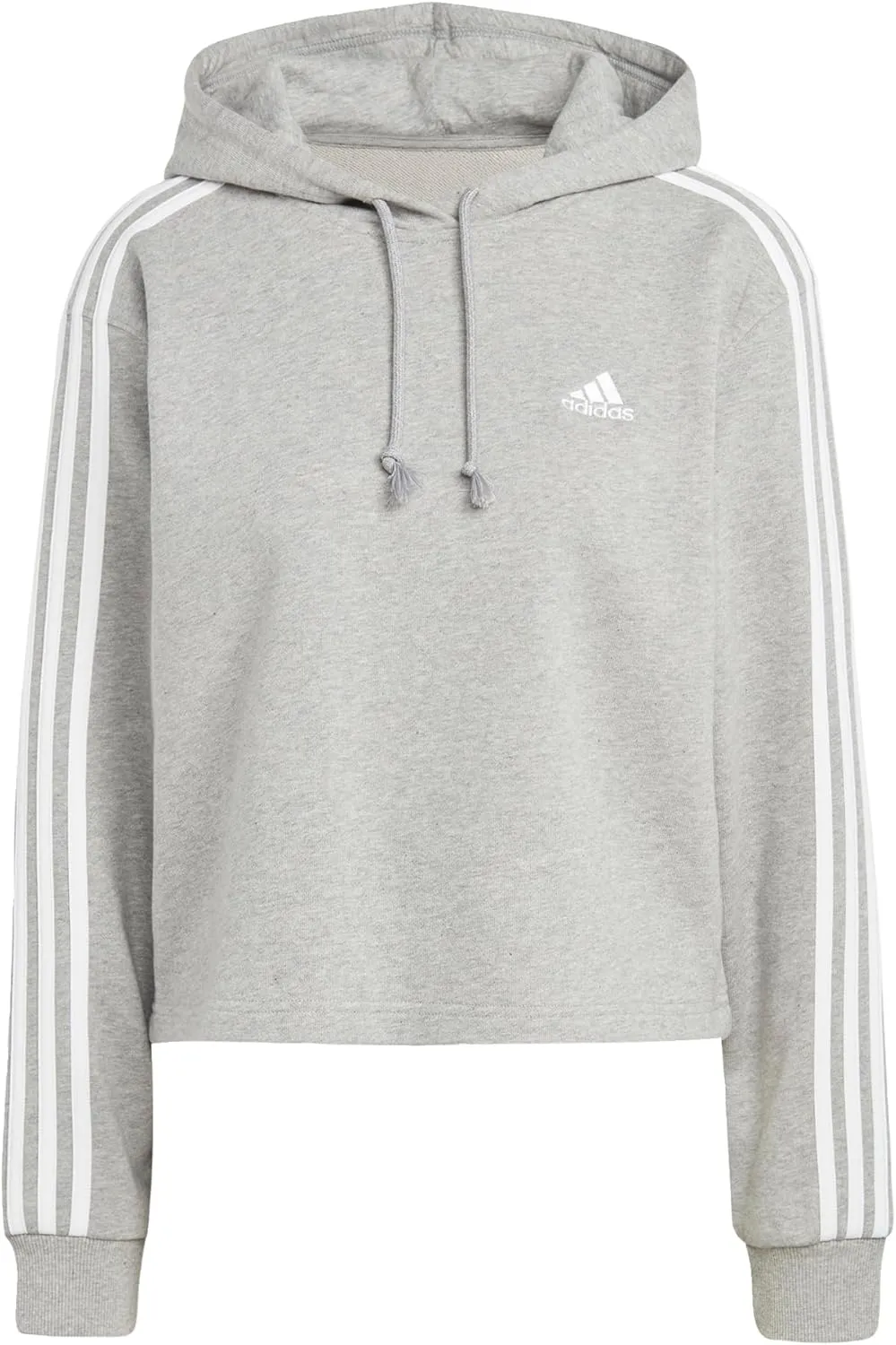 adidas Women's Essentials 3-Stripes French Terry Cropped Hoodie