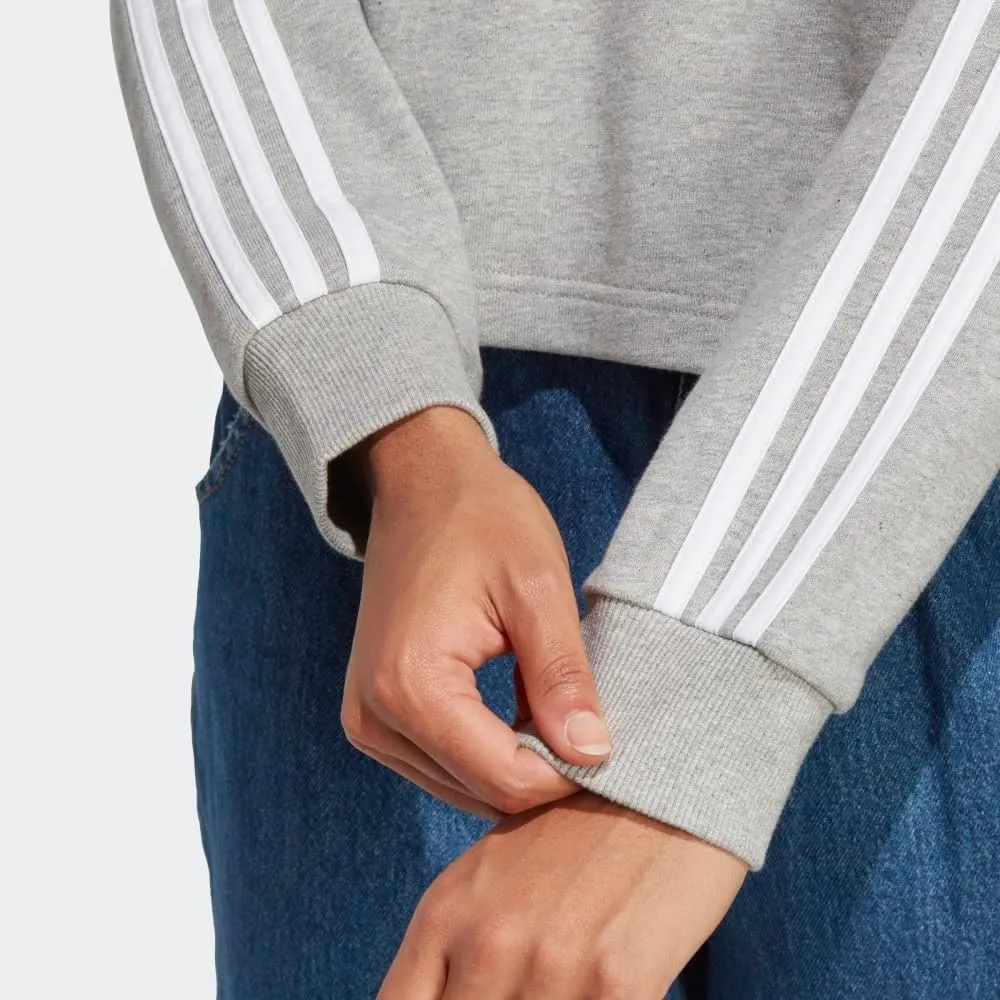 adidas Women's Essentials 3-Stripes French Terry Cropped Hoodie