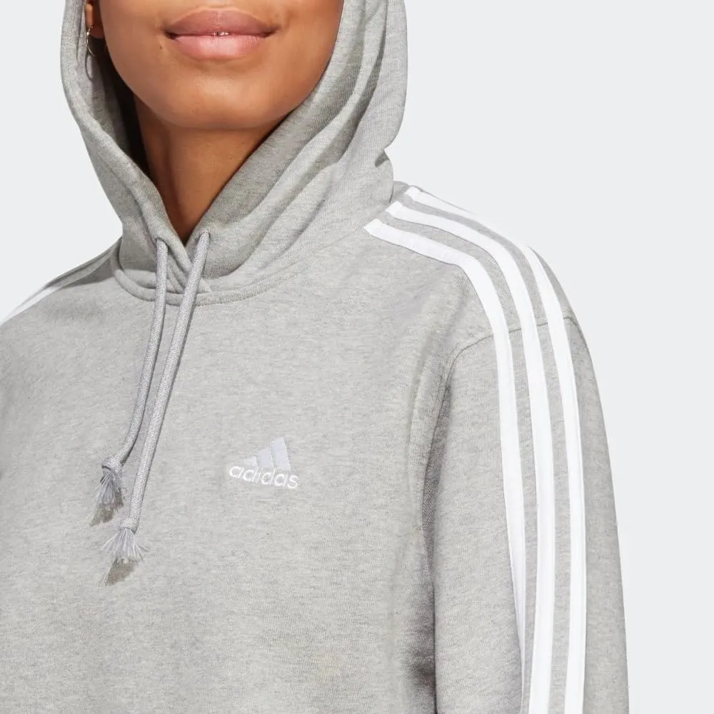 adidas Women's Essentials 3-Stripes French Terry Cropped Hoodie