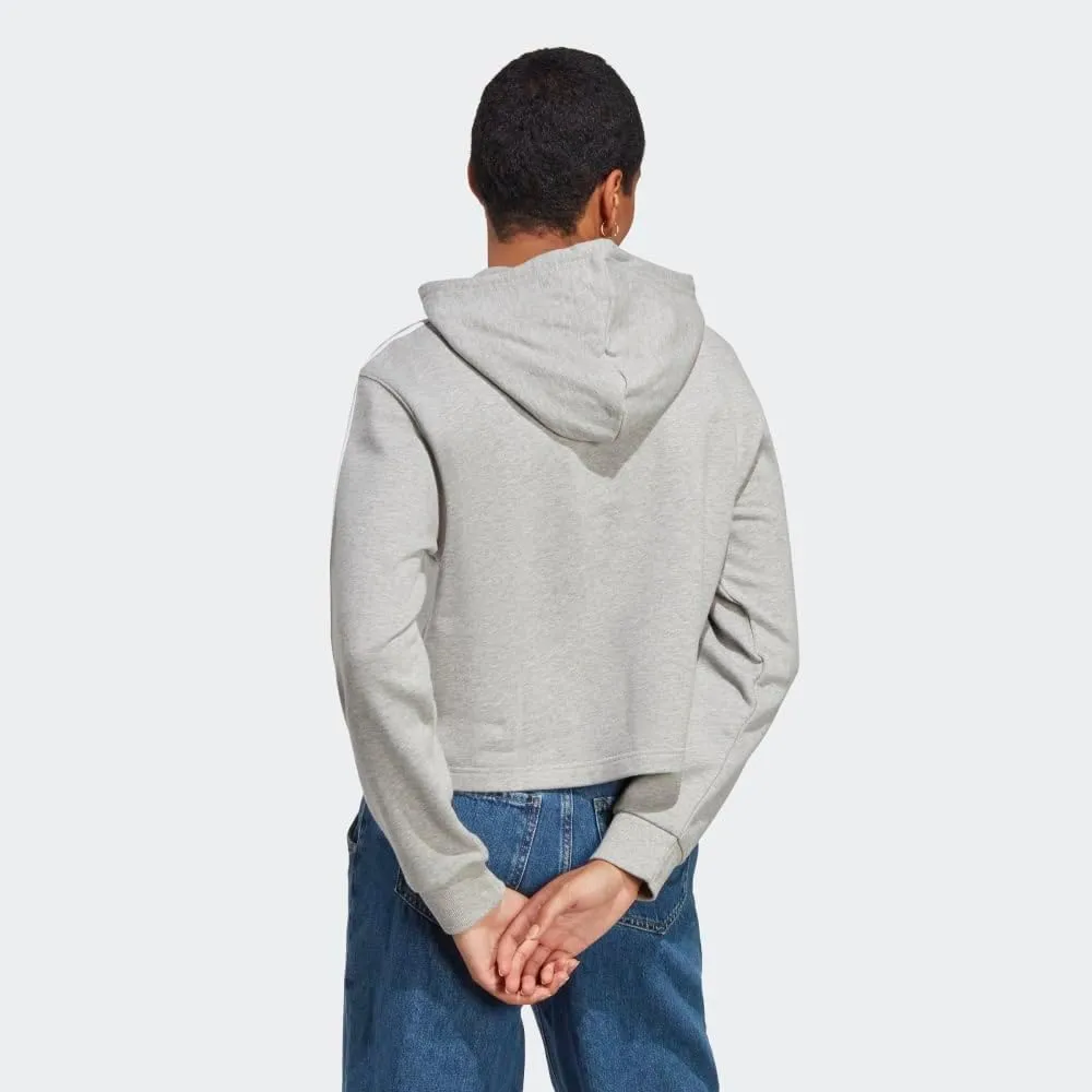 adidas Women's Essentials 3-Stripes French Terry Cropped Hoodie