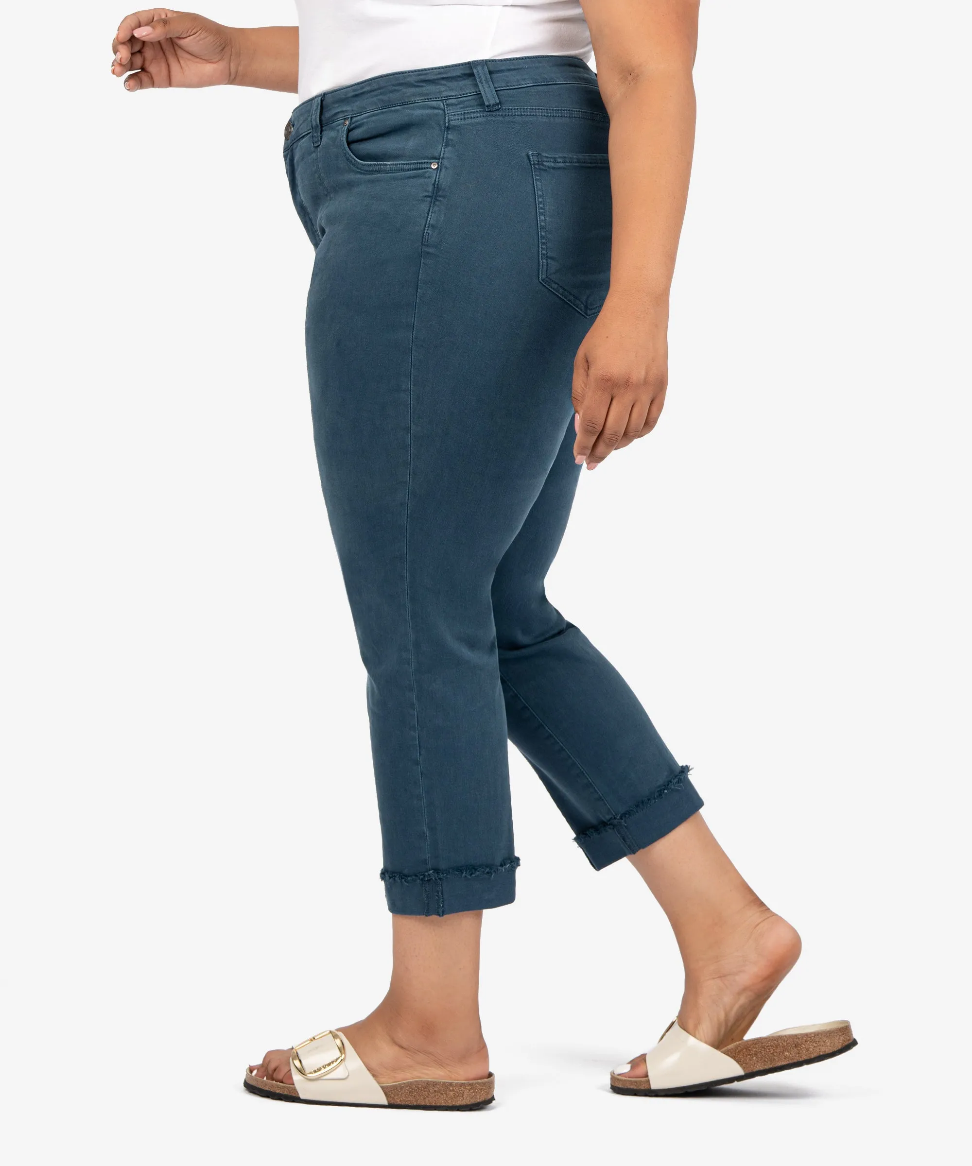 Amy High Rise Crop Straight Leg, Plus