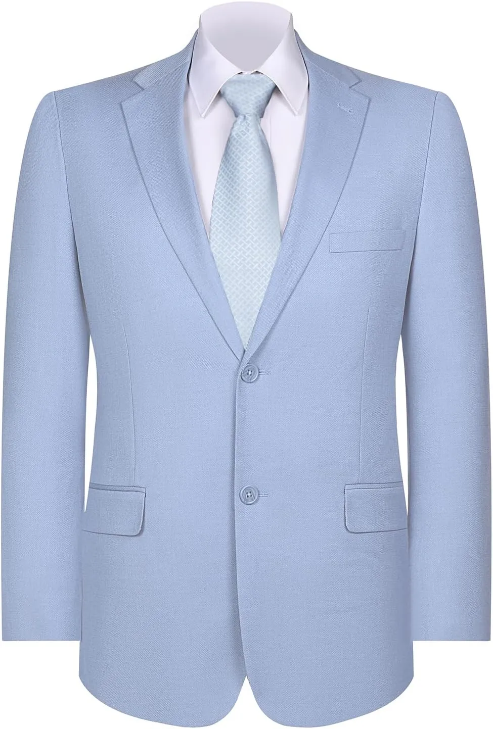 AMY ZHU Men's Sport Coat Classic Fit 2 Button Stretch Blazer Suit Jacket