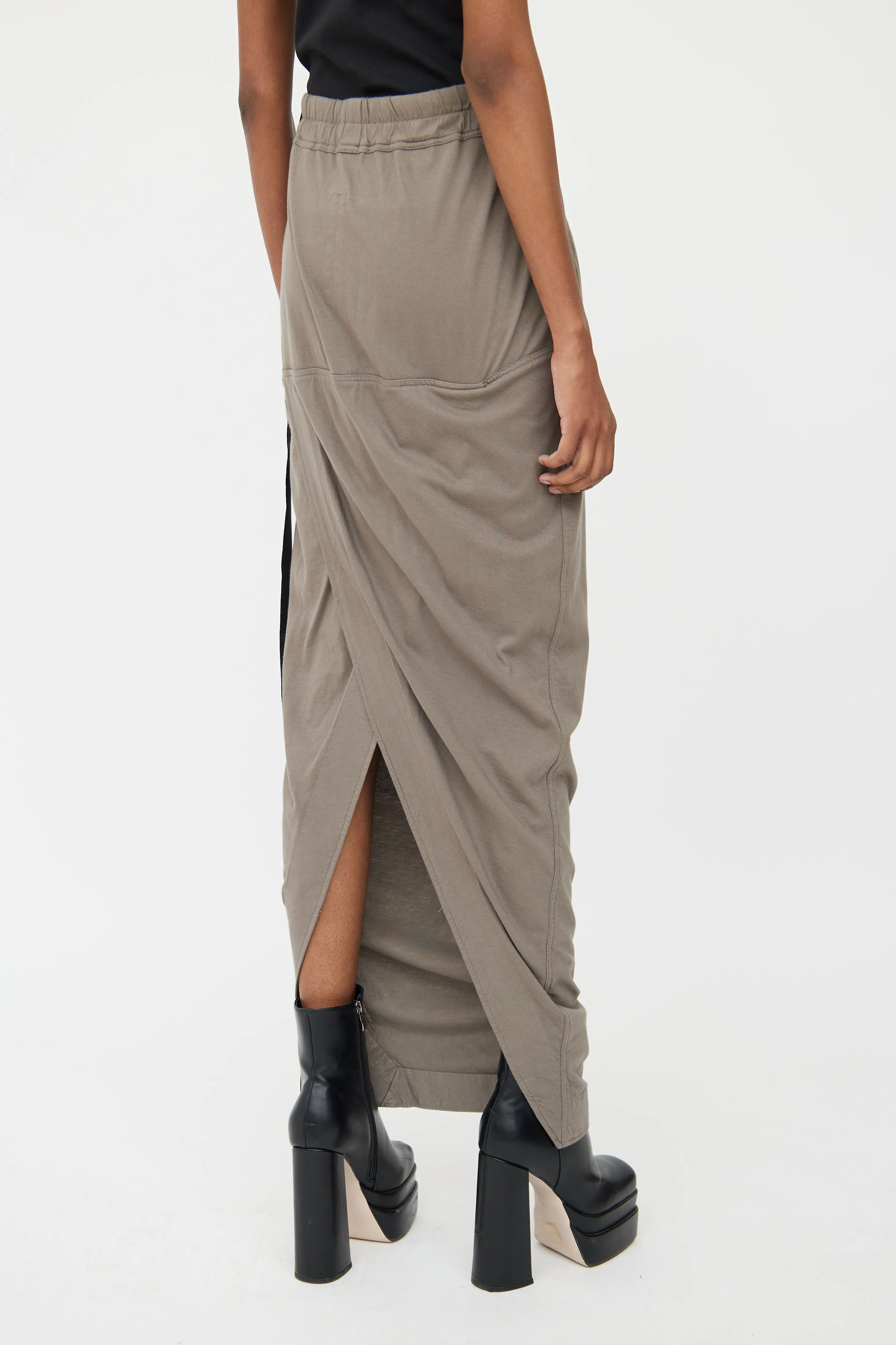 Brown DRKSHDW Cotton Maxi Skirt