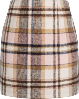 Kate Kasin 2025 Plaid Pencil Skirts for Women High Waisted Casual Stretch Bodycon Mini Skirt