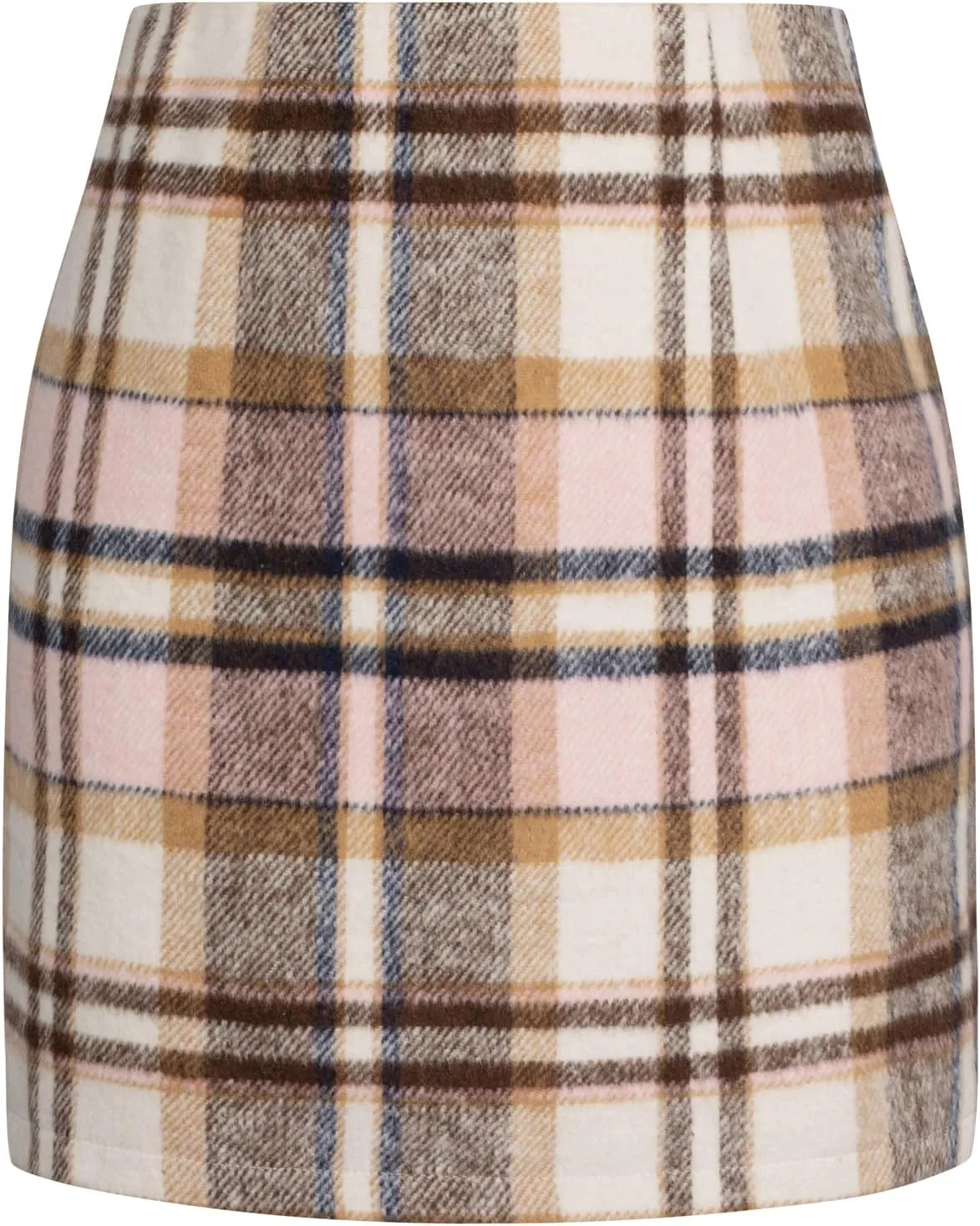 Kate Kasin 2025 Plaid Pencil Skirts for Women High Waisted Casual Stretch Bodycon Mini Skirt