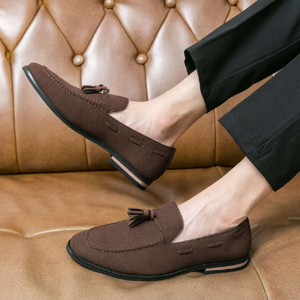 Men's Oxford Leather Dress Shoes Genuine Leather Shoes Comfort Loafers