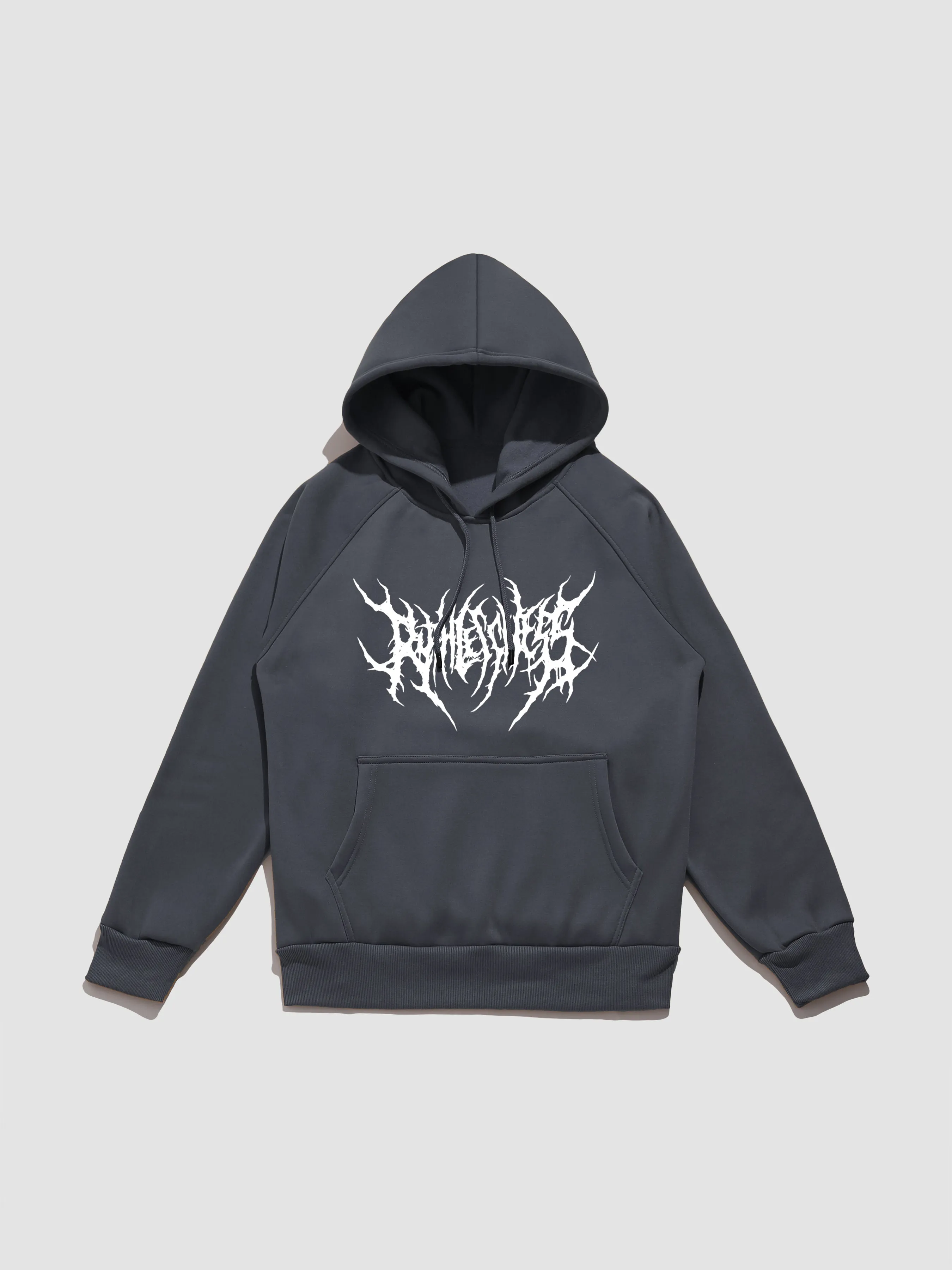 Punk Gothic Letter Print Hoodie