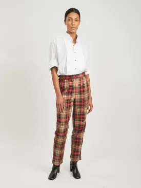 Red Truro Plaid Trouser