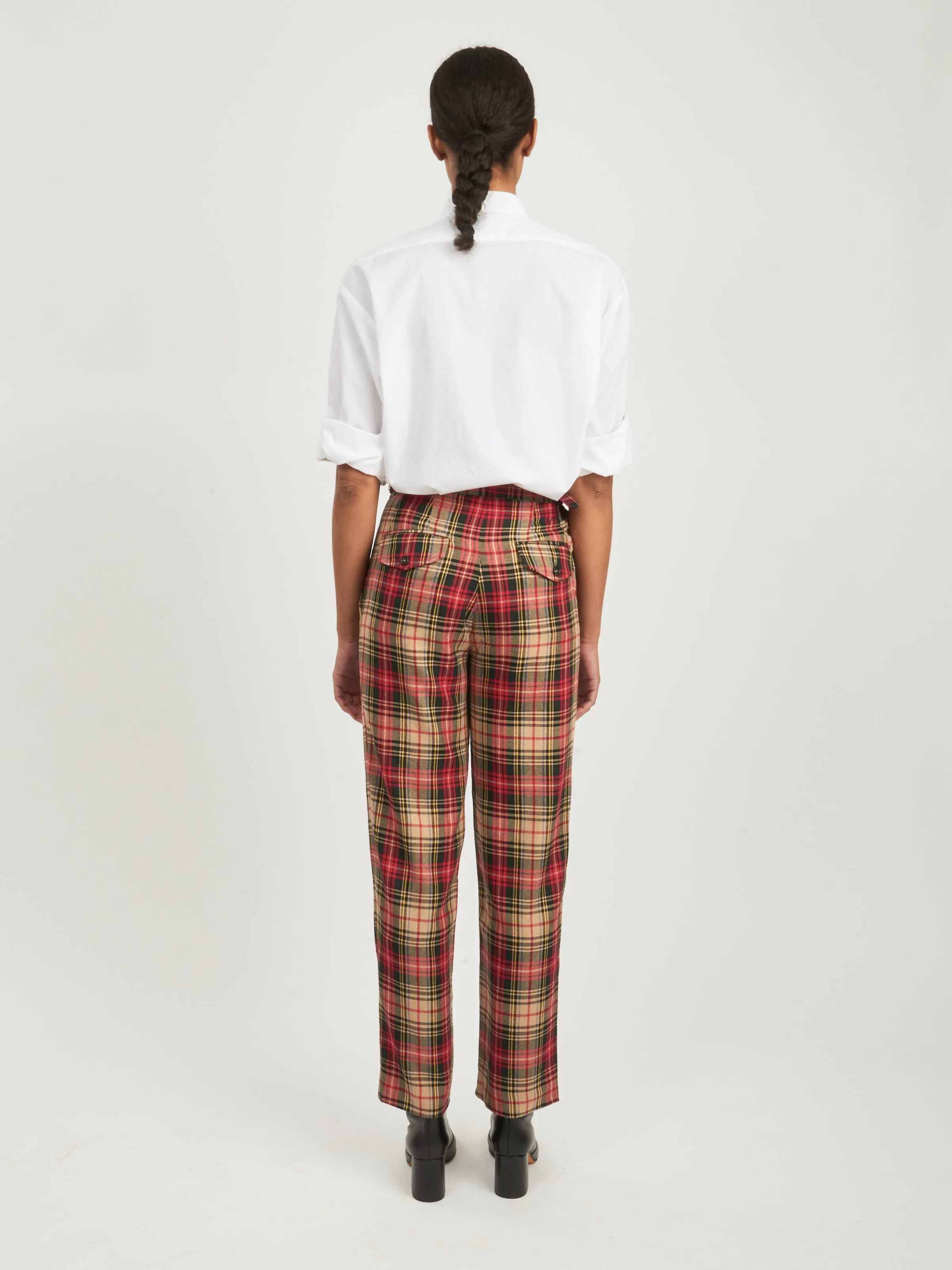 Red Truro Plaid Trouser