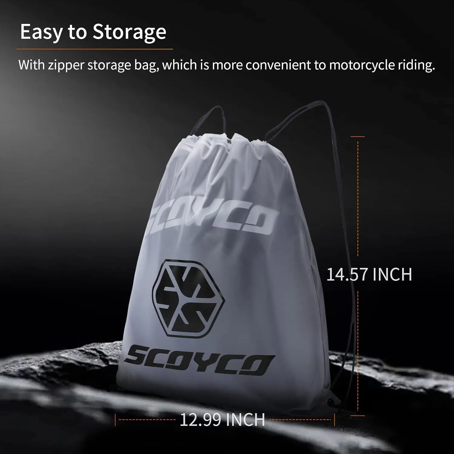 Scoyco Motorcycle Rain Suit Reflective Rain Jacket and Pants