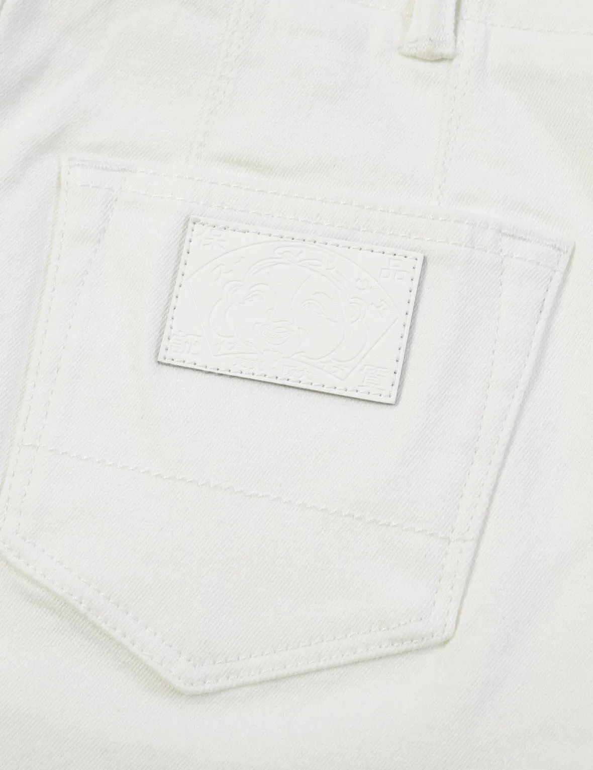 Seagull Embroidery Fuchsia Denim Skirt