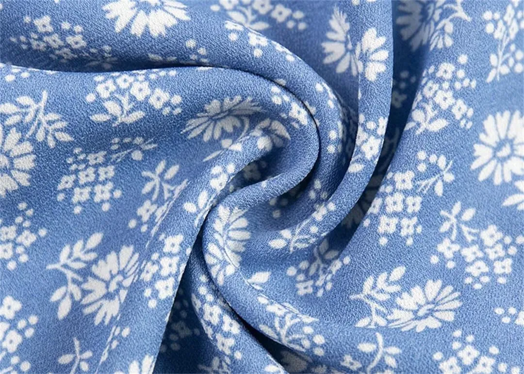 Women Square Neck Sleeveless Strap Floral Midi Dress Button Front High Slit Vacation Beach Dress