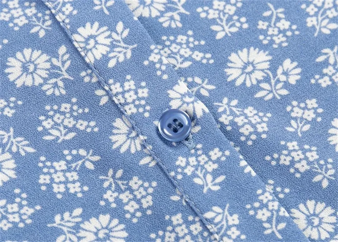 Women Square Neck Sleeveless Strap Floral Midi Dress Button Front High Slit Vacation Beach Dress