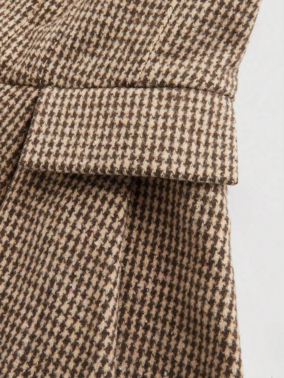 Women's Basic Mini Skirt High Waisted Pleated Retro Plaid Skirt