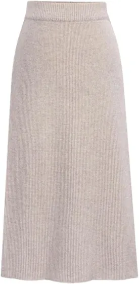 Women's Large Size Knit Pencil Skirt Elastic High Waist Split Midi Skirt Basic Office Casual Wrap Hip Skirt