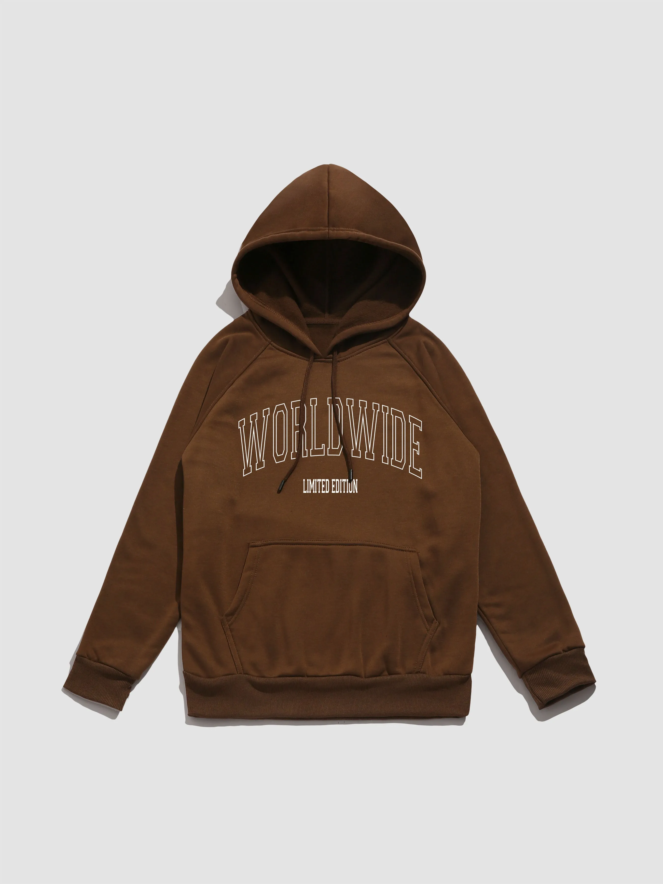 Worldwide Letter Print Hoodie