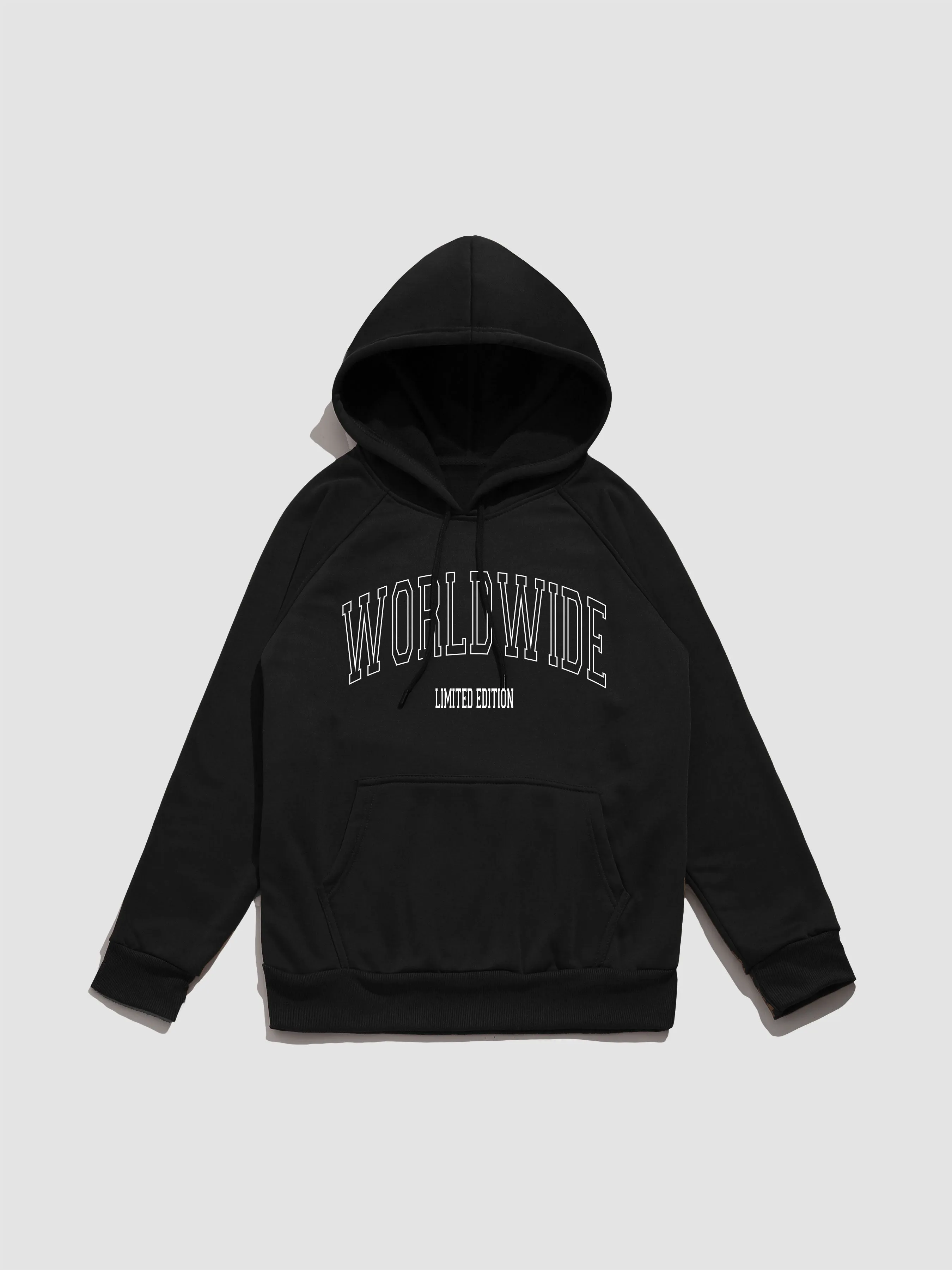 Worldwide Letter Print Hoodie