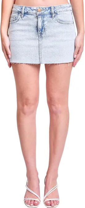 YMI Royalty for Me Women's Micro Mini Skirt with Raw Hem